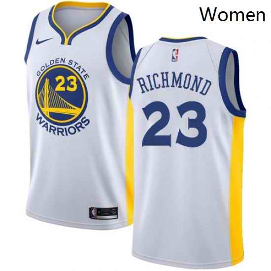 Womens Nike Golden State Warriors 23 Mitch Richmond Authentic White Home NBA Jersey Association Edition
